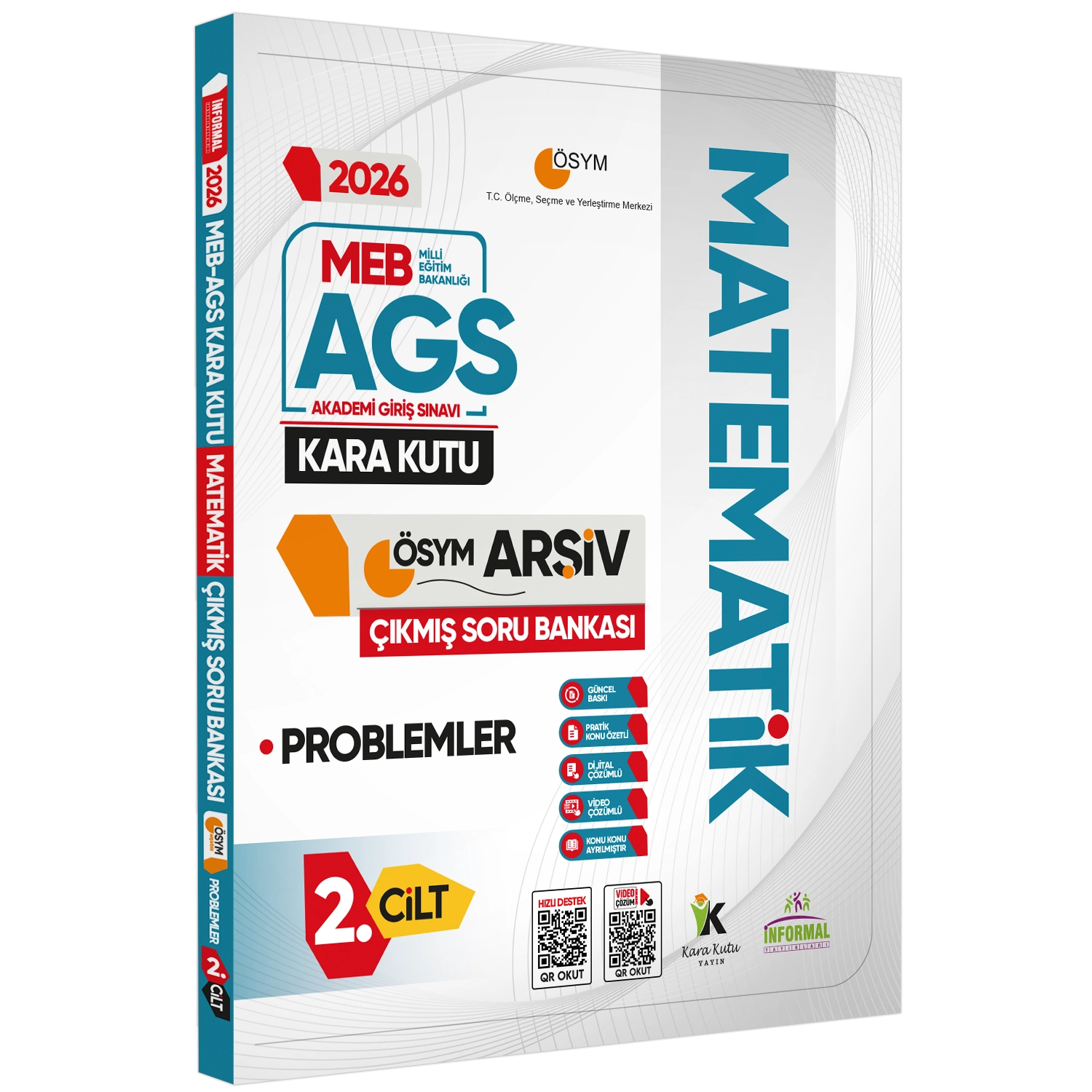 2026 MEB-AGS Matematik-Mantık Kara Kutu ÖSYM 3lü Çıkmış Soru Bankası SET Konu Özetli Dijital Çözümlü