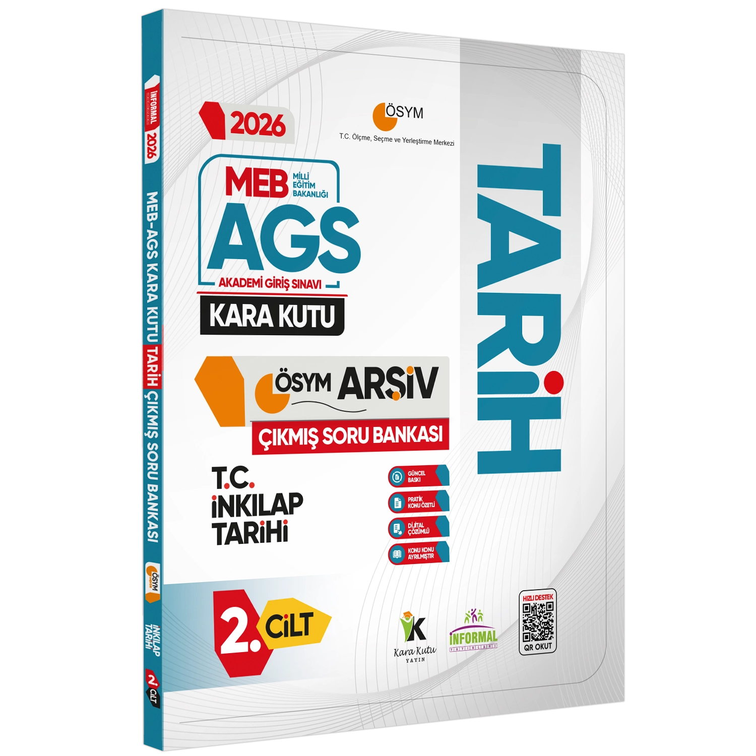 2026 MEB-AGS Kara Kutu ÖSYM Çıkmış Soru Bankası FULL ALTIN PAKET SETİ Konu Özetli Dijital Çözümlü