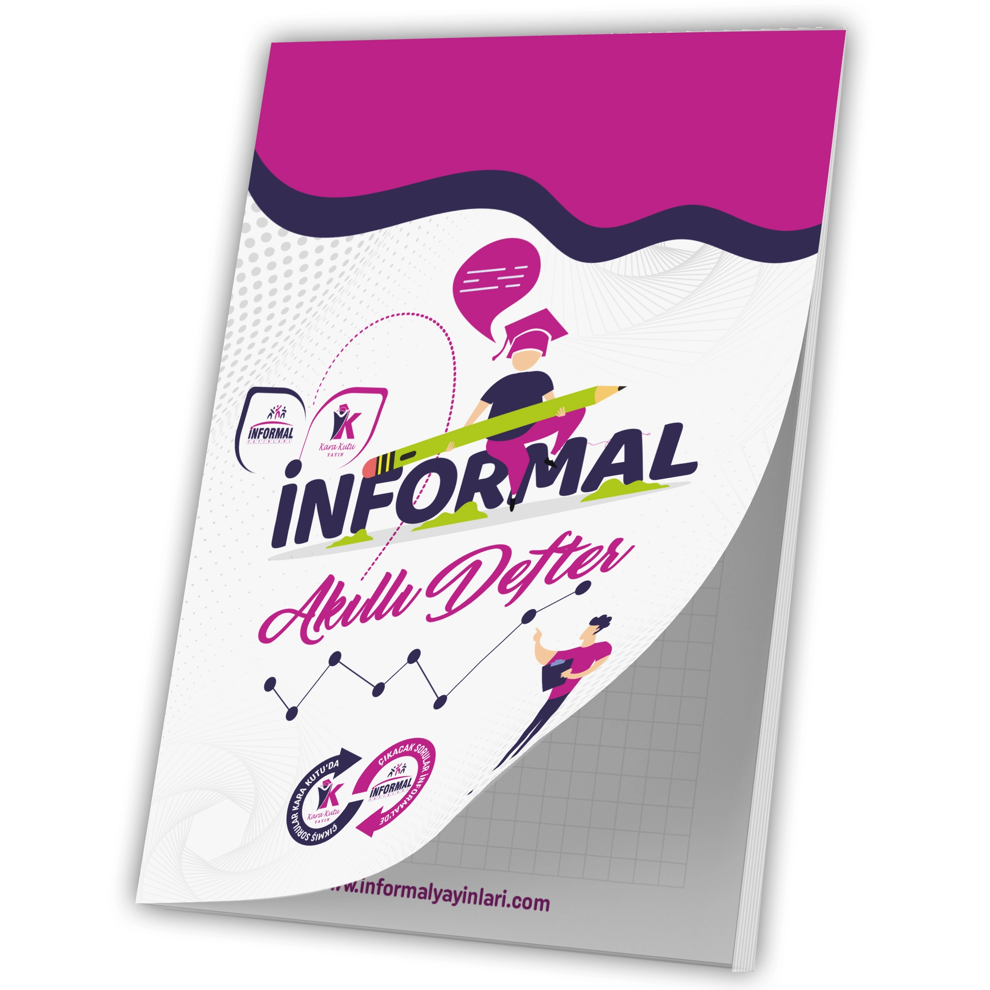 İnformal Akıllı NOT Defteri 1 Adet A5 80 gr 30 Yaprak 60 sayfa