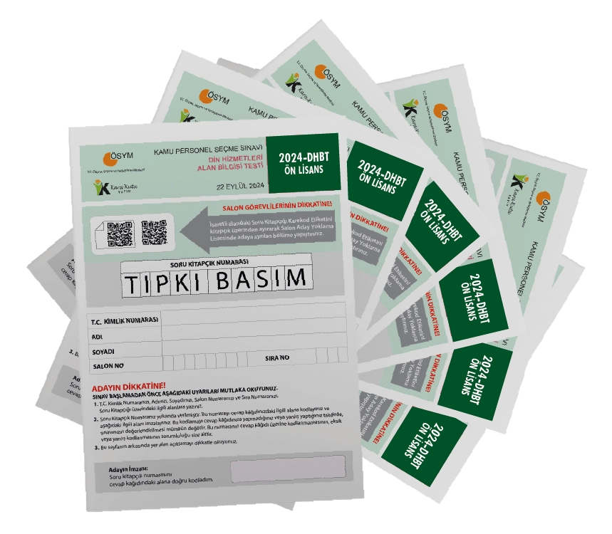 2026 KPSS-DHBT Ön Lisans ÖSYM Çıkmış Soru Tıpkı Basım 6lı Kitapçık Türkiye Geneli Deneme Paketi