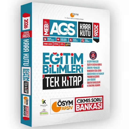 2026 KPSS-MEB AGS-STS Eğitim Bilimlerinin Kara Kutusu TEK KİTAP