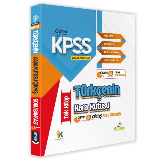 KPSS Türkçenin Kara Kutusu TEK KİTAP En Kapsamlı Çıkmış Soru Bankası Konu Özetli Dijital Çözümlü