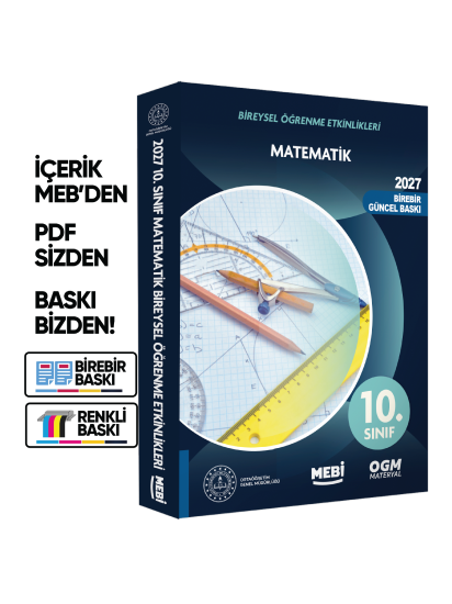 2027 MEBİ 10.Sınıf Maarif Modeli Müfredatı MATEMATİK Bireysel Öğrenme Etkinlik Kitabı Baskı Ücreti 2027 MEBİ 10.Sınıf Maarif Modeli Müfredatı MATEMATİK Bireysel Öğrenme Etkinlik Kitabı Baskı Ücreti