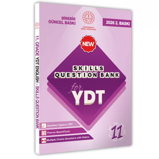 2026 YDT MEBİ İngilizce 11.Sınıf Skills Question Bank (Beceri Temelli Soru Bankası) BASKI ÜCRETİ
