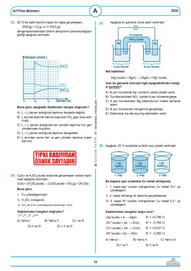 2026 AYT (SAY-SÖZ-TM) ÖSYM Çıkmış Soru Tıpkı Basım 9lu Deneme Paketi T.G. Video ve Dijital Çözümlü