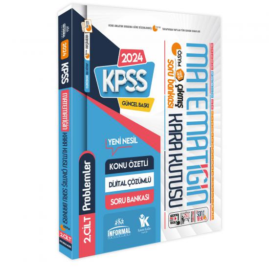 KPSS Matematik Kara Kutu 2. Cilt PROBLEM K.Ö. Dijital Çözümlü ÖSYM Çıkmış Soru Bankası