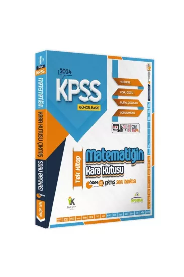 KPSS Matematik Kara Kutu Tek Kitap En Kapsamlı Çıkmış Soru Bankası Konu Özetli Dijital Çözümlü