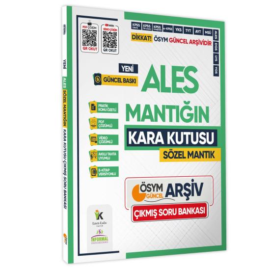 2025 ALES SÖZEL MANTIK Kara Kutu ÖSYM Çıkmış Soru Havuzu Bankası Konu Özetli Video/PDF Çözümlü
