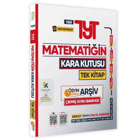 2025 TYT Matematik Kara Kutu TEK KİTAP ÖSYM Arşiv Çıkmış Soru Bankası Konu Ö. Video/PDF Çözümlü