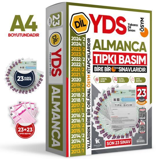 2025 YDS Almanca ÖSYM Tıpkı Basım Çıkmış Soru Deneme Paketi 23ü Fasikül SETİ