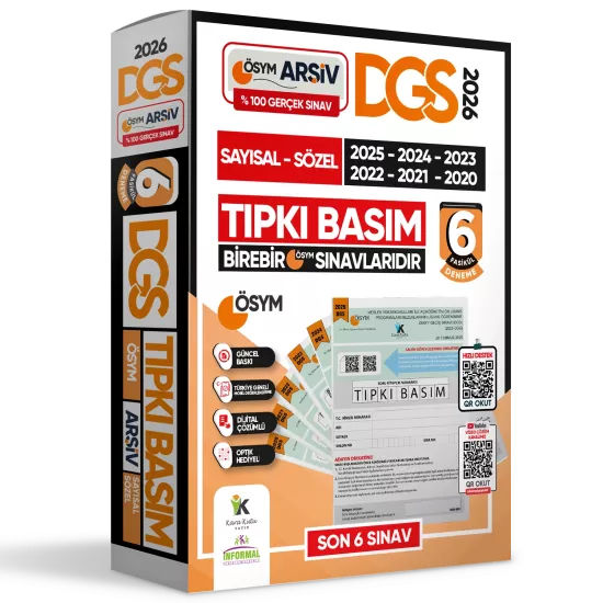 2026 DGS Çıkmış Soru Tıpkı Basım ÖSYM TAM Kitapçık SAY-SÖZ-TM 6lı Deneme D. Çözümlü Türkiye Geneli