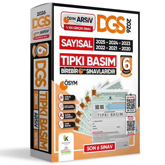 2026 DGS SAYISAL (SAY) ÖSYM Çıkmış Soru Tıpkı Basım 6lI Deneme TÜRKİYE GENELİ Dijital Çözümlü 2026 DGS SAYISAL (SAY) ÖSYM Çıkmış Soru Tıpkı Basım 6lI Deneme TÜRKİYE GENELİ Dijital Çözümlü