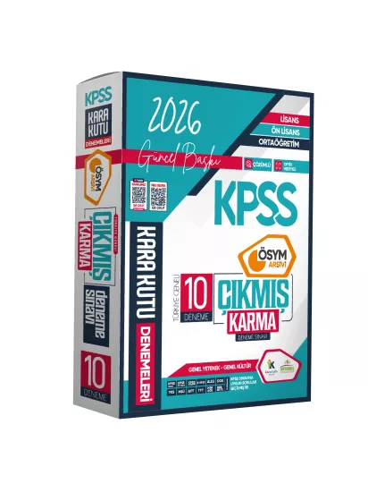 2026 KPSS ÖSYM Karma KaraKutu Lisans ÖnLisans Ortaöğretim GY-GK Çıkmış 10lu Deneme Türkiye Geneli