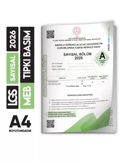 2026 LGS MEB Tıpkı Basım Çıkmış Soru Sayısal-Sözel Kitapçıkları (Video/PDF Çözümlü Türkiye Geneli)