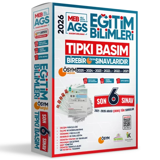 2026 KPSS EĞİTİM BİLİMLERİ ÖSYM Tıpkı Basım Çıkmış Soru 6lı Deneme Paketi Video Çözümlü Türkiye G.