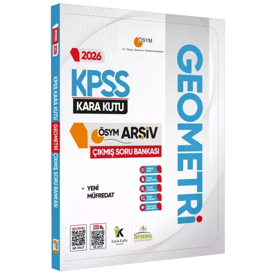 2026 KPSS GEOMETRİNİN Kara Kutusu ÖSYM Çıkmış Soru Havuzu Bankası Konu Özetli Video/PDF Çözümlü