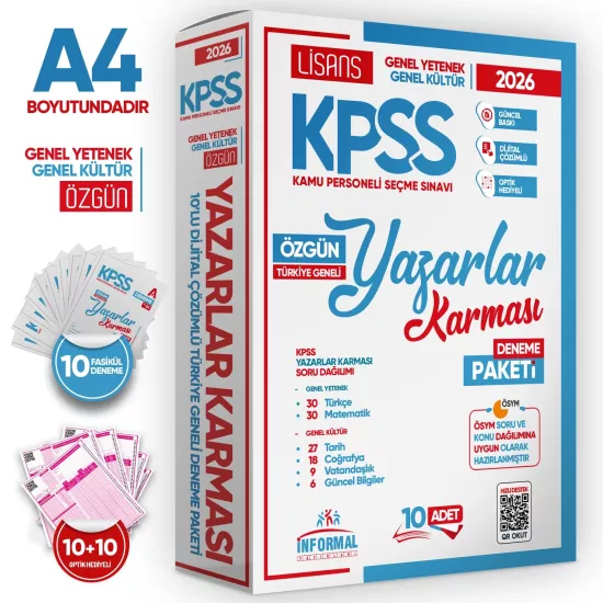 2026 KPSS Full 6lı Özgün-Tıpkı-Karma-Çıkmış-Manifesto Güncel Türkiye Geneli Çözümlü Deneme Paketi