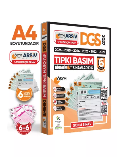 2027 DGS Çıkmış Soru Tıpkı Basım ÖSYM TAM Kitapçık SAY-SÖZ-TM 6lı Deneme D. Çözümlü Türkiye Geneli