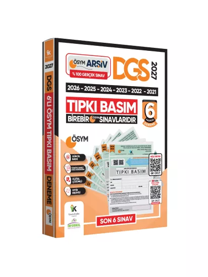 2027 DGS Çıkmış Soru Tıpkı Basım ÖSYM TAM Kitapçık SAY-SÖZ-TM 6lı Deneme D. Çözümlü Türkiye Geneli