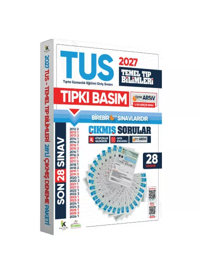 2027 TUS Klinik Tıp Bilimleri ÖSYM Çıkmış Soru Tıpkı Basım Son 15 Yıl 28li Deneme Kitapçığı