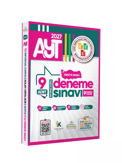 2027 AYT Türkiye Geneli Kurumsal 9lu Paket Deneme Sınavı Dijital Cevaplı