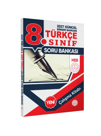 2027 8.Sınıf LGS Türkçe MEB Çalışma Kitabı Soru Bankası (Renkli Baskı A4 Boyutlu) BASKI ÜCRETİ