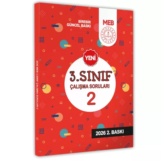 2026 MEB İlkokul 3.Sınıf Çalışma Soruları 2 Tüm Dersler Kazanım Pekiştirme Kitabı BASKI ÜCRETİ