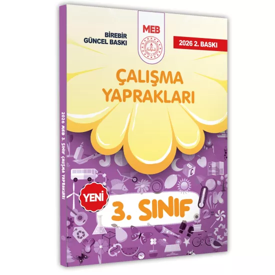 2026 MEB İlkokul 3.Sınıf Çalışma Yaprakları TÜM DERSLER Etkinlikli Eğlenceli S. Bankası BASKI ÜCRETİ