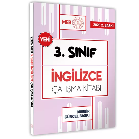 2026 MEB ÖDM İlkokul 3.Sınıf İNGİLİZCE Çalışma Kitabı Alıştırmalı Soru Bankası BASKI ÜCRETİ