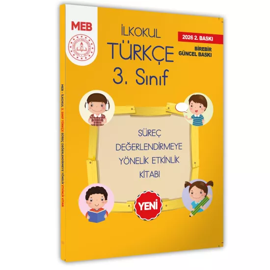 2026 MEB İlkokul 3.Sınıf Türkçe Süreç Değerlendirmeye Yönelik Etkinlik Kitabı BASKI ÜCRETİ
