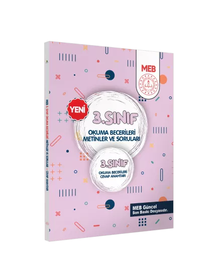 MEB İlkokul 3.Sınıf Okuma Becerileri Metinler ve Soruları Çözüm kitapçık ilaveli BASKI ÜCRETİ