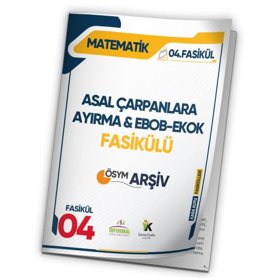 2025 TYT Matematik Kara Kutu Asal Çarpanlara Ayırma EBOB&EKOK ÖSYM Çıkmış Soru Modüler Set 4.Fasikül