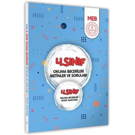 2025 MEB İlkokul 4.Sınıf Okuma Becerileri Metinler ve Soruları Çözüm kitapçık ilaveli (A4 Renkli)