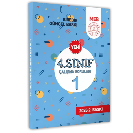 2026 MEB İlkokul 4.Sınıf Çalışma Soruları 1 Tüm Dersler Kazanım Pekiştirme Kitabı BASKI ÜCRETİ