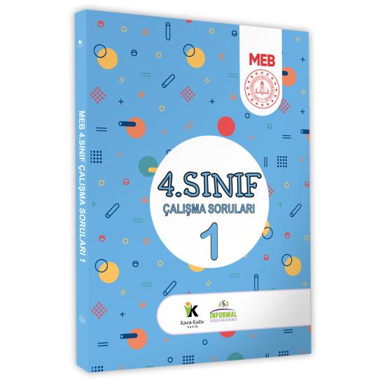 2025 MEB İlkokul 4.Sınıf Çalışma Soruları 1 Tüm Dersler Kazanım Pekiştirme Kitabı(Büyük Boy Renkli)