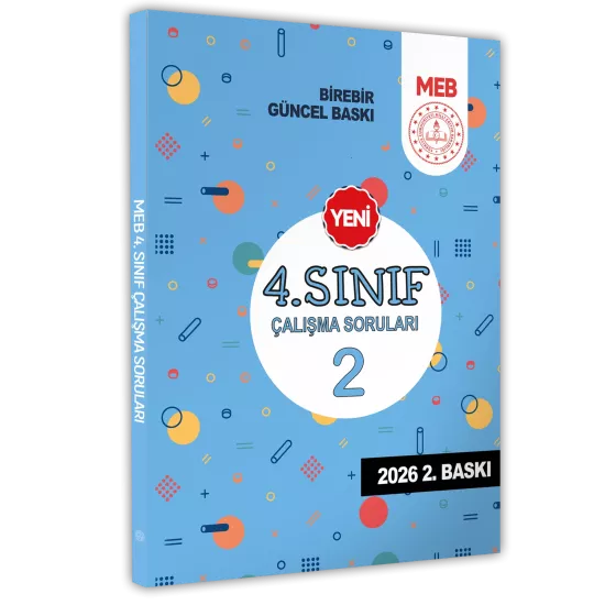 2026 MEB İlkokul 4.Sınıf Çalışma Soruları 2 Tüm Dersler Kazanım Pekiştirme Kitabı BASKI ÜCRETİ