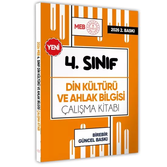 2026 MEB ÖDM İlkokul 4.Sınıf DİN KÜLTÜRÜ VE AHLAK BİLGİSİ Çalışma Kitabı Soru Bankası  BASKI ÜCRETİ