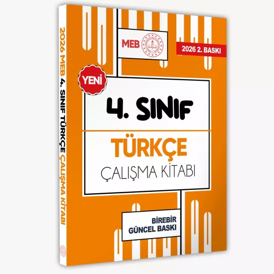 2026 MEB ÖDM İlkokul 4.Sınıf TÜRKÇE Çalışma Kitabı Alıştırmalı/Etkinlikli Soru Bankası BASKI ÜCRETİ