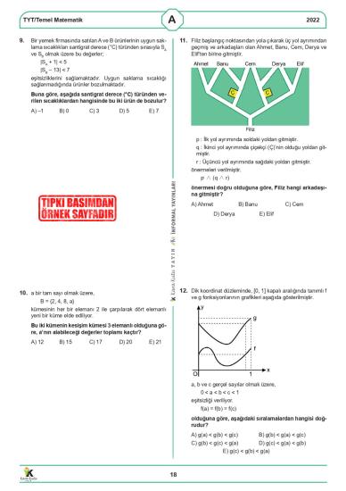 2026 YKS TYT ÖSYM Çıkmış Soru Tıpkı Basım 10lu Deneme Paketi Türkiye Geneli Video ve Dijital Çözümlü