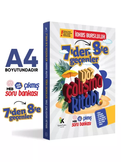 2026 MEB 7’den 8’e Geçenler İçin Tüm Dersler Yaz Çalışma Kitabı Dijital Çözümlü Soru Bankası