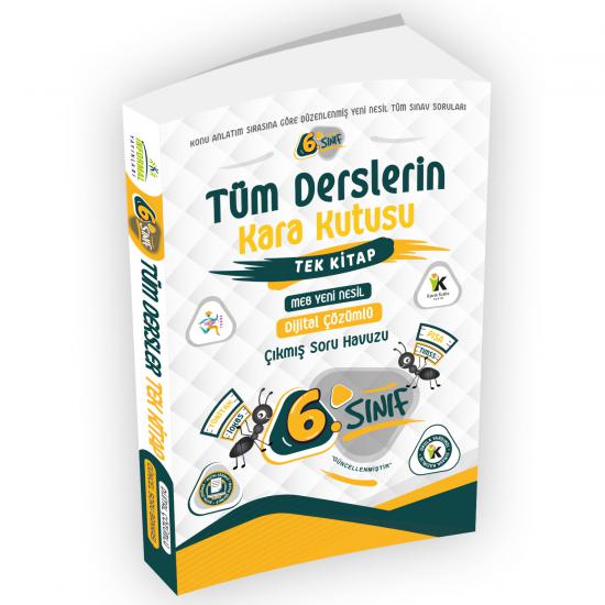 6.Sınıfın Kara Kutusu TÜM DERSLER TEK KİTAP Dijital Çözümlü Soru Bankası