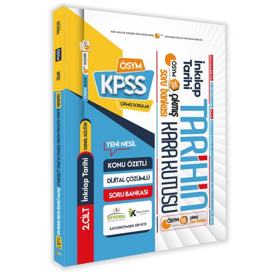 KPSS Tarihin Kara Kutusu 2.Cilt En Kapsamlı Çıkmış Soru Havuzu Bankası Konu Özetli Dijital Çözümlü