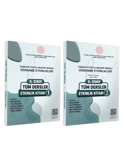 2026 MEB Ortaokul 6.Sınıf TÜM DERSLER Etkinlik Kitabı 1-2 Türkiye Yüzyılı Maarif Modeli BASKI ÜCRETİ
