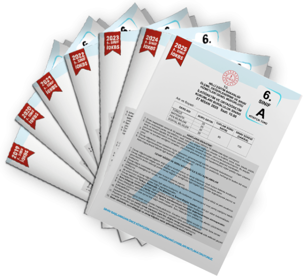 2026 6.Sınıf MEB İOKBS-BURSLULUK Çıkmış Soru Tıpkı Basım 7li Deneme Paketi Video Çözümlü Türkiye G.