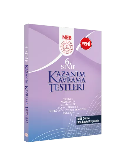 6.Sınıf MEB Tüm Dersler Kazanım Kavrama Testleri KKT Yaprak Test Kitabı BASKI ÜCRETİ
