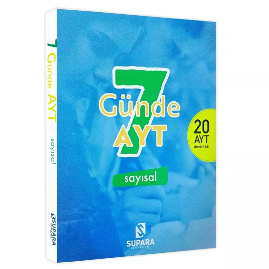 YKS - AYT 7 Günde Sayısal Supara Yayınları Matematik-Fen Bilimleri 20li Deneme Kitabı