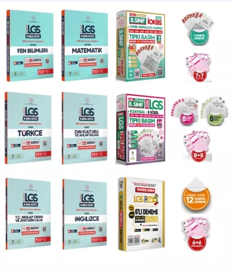 2025 8.Sınıf LGS-İOKBS Bursluluk ALTIN PAKET Soru Bankası ve Deneme Seti