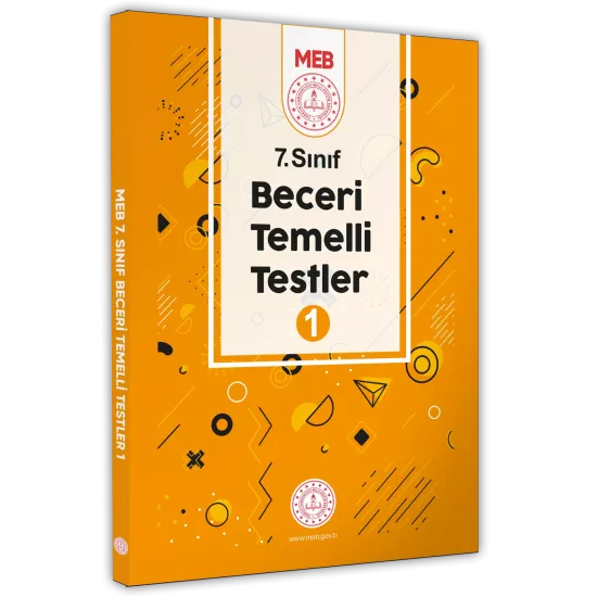 2025 7.Sınıf MEB Beceri Temelli Testler 1. Kitap Örnek Soru Bankası (Renkli Baskı) BASKI ÜCRETİ