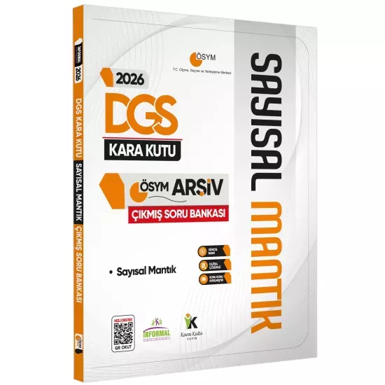 2026 DGS SAYISAL MANTIK Kara Kutu ÖSYM Çıkmış Soru Havuzu Bankası Konu Özetli Dijital Çözümlü