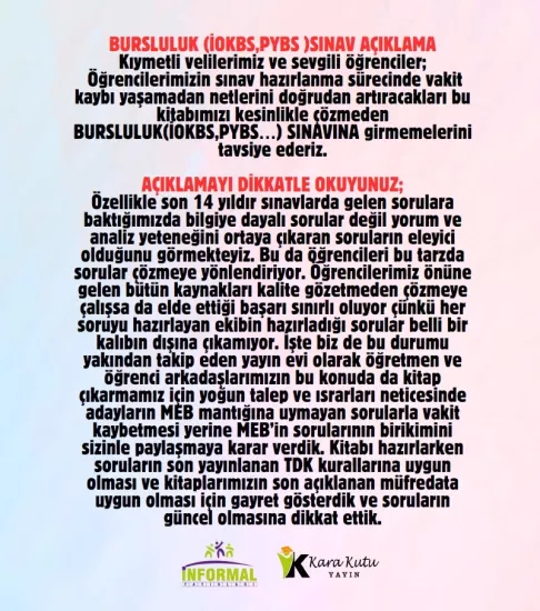 2027 7.Sınıf İOKBS PAKET 8li Tıpkı Basım/Tüm Dersler Tek Kitap Çözümlü Çıkmış Soru Bankası 2li Set